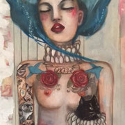 Loyal to Loyalty  oil on canvas teresa magel   24 X 30"    $1200