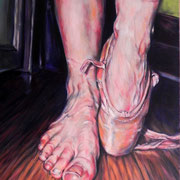 Ballet Feet oil on canvas 24"x30"  Rosanna Lyons  $1250