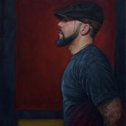 Self Portrait  oil on panel 16x20"  Jimmy Arroyo  $1500