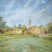 “Estate a Santa Maria” - olio su tela cm. 50 x 50 – Cernusco sul Naviglio, collezione privata