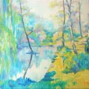 “Nel parco” - olio su tela cm. 30 x 40 - Cernusco sul Naviglio, collezione privata
