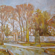 “Autunno ai Giardini all’Italiana” - olio su tela cm. 40 x 50