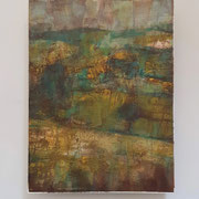 “Italian landscape”, tecnica mista su carta Hahnemühle 600 g/mq, cm. 30 x 40