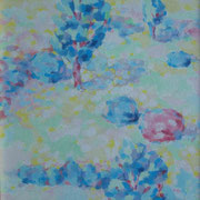 “Piccolo giardino” - olio su tela cm. 40 x 30