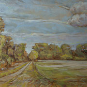 “Autunno sulla Martesana” - olio su tela cm. 35 x 50