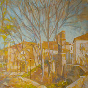 “Guardando dal ponte” - olio su tela cm. 50 x 50 – Taiwan, collezione privata