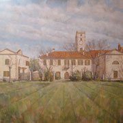 “Cascina Gaggiolo” - olio su tela cm. 60 x 70 – Cernusco sul Naviglio, collezione privata