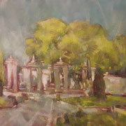 “Sogno a Cernusco”, olio su tela, cm. 30 x 40