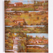 “Pensieri campestri”, olio su tela, cm. 50 x 60