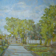 “Solleone ai Giardini all’Italiana”- olio su tela cm. 40 x 40 – Milano, collezione privata