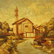 “Santa Maria” - olio su tela cm 30 x 40 - Siena, collezione privata