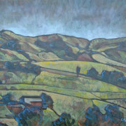 “Paesaggio toscano” - tecnica mista su tela cm. 40 x 50