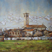 “San Giorgio a Limito” - olio su tela cm. 60 x 60 – Besana Brianza, collezione privata