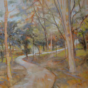 “Autunno al parco” - olio su tela cm. 50 x 50