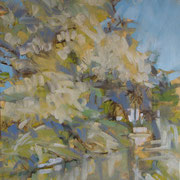 “Impressione lungonaviglio” - olio su cartone telato cm. 24 x 30 – Oberuzwil (Svizzera), collezione privata