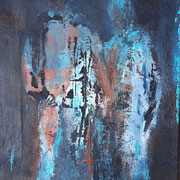 2020-10 Couple, ils cheminent - Technique mixte -22x27cm (collection privée)