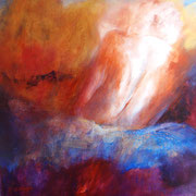Face cachée Technique mixte 80x80 cm 