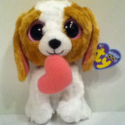 Cookie with pink heart: "When I see you I wag my tail, my love for you will never fail!"