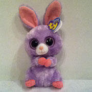Petunia: "I'm the fanciest bunny in the world I think, my body's purple and my ears are pink!"