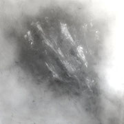 Sans titre, huile et pigments sur toile 100cm x 100cm