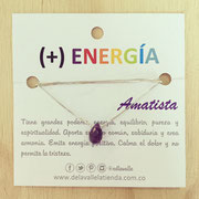 Cod.: CEP001E Ref.: CADENA PLATA ENERGIA AGATA AMATISTA Valor: $45.000