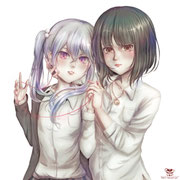 左：鳥海冷月、右：鳥海市子