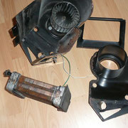 Demounted heater unit