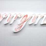 virgin, 2004, Lichtschlauch, Styropor, Gabun, 125 x 235 x 12 cm