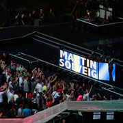 Martin Solveig en 1ère partie et Will I am, en invité surprise, lors du concert de Madonna (MDNA Tour 2012), au Stade de France à Paris © Anik COUBLE 