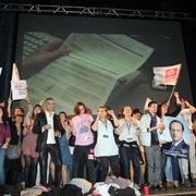 Victoire de François Hollande et fête du changement à Lyon / Photo : Anik Couble