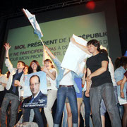 Victoire de François Hollande et fête du changement à Lyon / Photo : Anik Couble