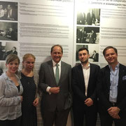 Nina Schultes, Alexandra Hildebrandt, Alexander Graf Lambsdorff, David Kordon, Carl Grouwet; Mauermuseum Berlin, 31. März 2017