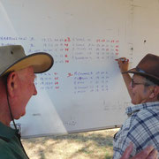 2018 11 11  Geoff Agnew helping (?) Bruce Henshall with his arithmetic.