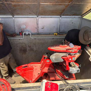2019 01 12 Installing the Laporte Twinlap trap lent to the club by Bronzewing Australia.