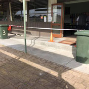 2019 05 12 Clubroom access ramp, or is it Linda's scooter test track?