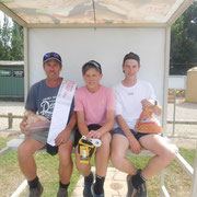 2018 12 09  A family affair. Shaun, Noah & Rhys McGauran were all placegetters at the December Five Stand competition.