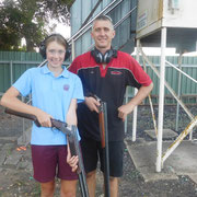 2019 02 19 Female Participation Initiative - Jess Peacock had Dad Tim on hand to see her busting a few targets. Mum Sally has also been participating in the programme and is really whacking the clays.