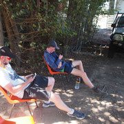 2019 02 16 DTL Compretition - Mitch & Tom enjoying the great outdoors. Ah, the serenity....