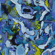 Fonds turquoises 2 130x97cm