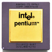 A80502-75 SX961 Intel Pentium 75 MHz P54C with Heatspreader