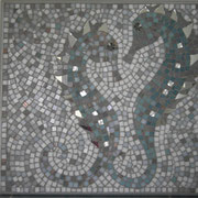 Seepferdchenmosaik-Bild