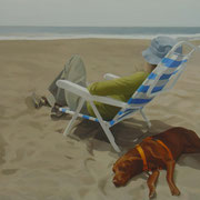Relax. Óleo sobre madera / Oil on table, 40 x 40 cm, 2006