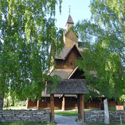 Heddal - Eglise en bois debout du XIIème siècle.