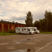 Suède -Gavle - Bivouac su r le parking du musée ferroviaire -