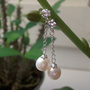 Ohrhänger mit Süsswasserperle Olive und Zirkonia Fr. 45.00
