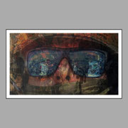 Doppel, varnished newspaper, 10,8 x 18,9 cm, 2026