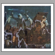 Stepa-Dance, varnished newspaper, 16,7 x 18,3 cm, 2026