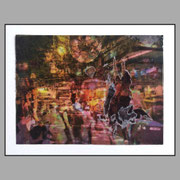 Hanoi, varnished newspaper, 13,0 x 17,7 cm, 2026