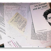 Ich, Europa und der Stier, Manuskript