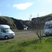 Kirkjubaejarlaustur - Notre bivouac près du stade